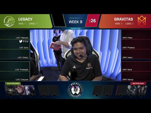 OPL 2019 - Split 1 Week 9 Game 8 - LGC vs. GRV
