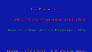3-Demon - A Strange First Person Pac-Man Like Game (DOS)