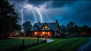Heavy Rain & Rolling Thunder – ASMR Sleep Sounds for Stress Relief