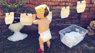 Babies Doing Housework in a Funny Way - Daily Dose of Laugher