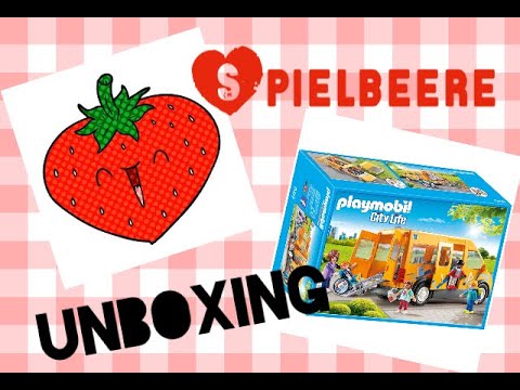 Spielbeere unboxing playmobil 9419 schulbus