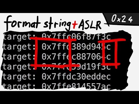 Playing around with a Format String vulnerability and ASLR. format0 - bin 0x24