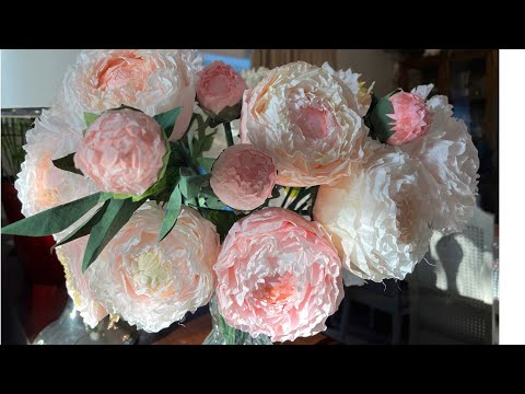Coffee Filter Peonies Part 2