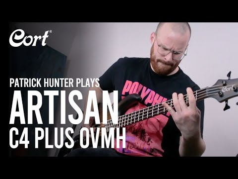 Cort C4PLUSOVMHABB Artisan Series Mahogany-Maple Body Canadian Hard Maple Neck 4-String Bass Guitar image 6