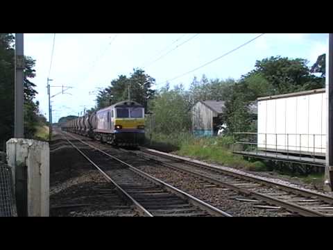 92017 6S94 Dollands Moor - Irvine china clay tanks nr. Carnforth 17/8/11