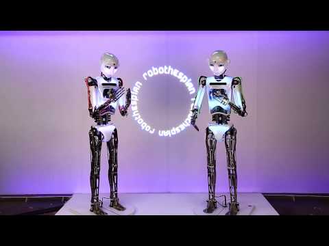 RoboThespians perform - I am not a robot