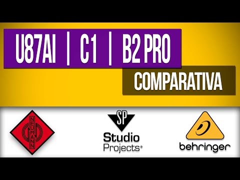 Neuman U87Ai,  Beringer B2 Pro y Studio Project C1 | Versus