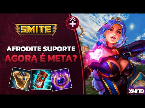 O terror chegou! AFRO SUP NO META? AFRODITE SUPORTE - ⚡ Smite BR Conquista