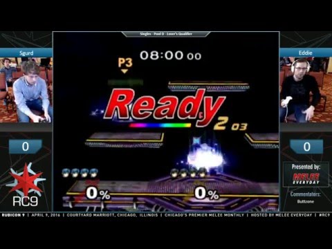 Rubicon 9 - Sgurd (Marth) vs. Eddie (Dark Marth) - SSBM - Pool D, Loser's Qualifier