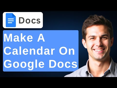Google Documents Calendar Template