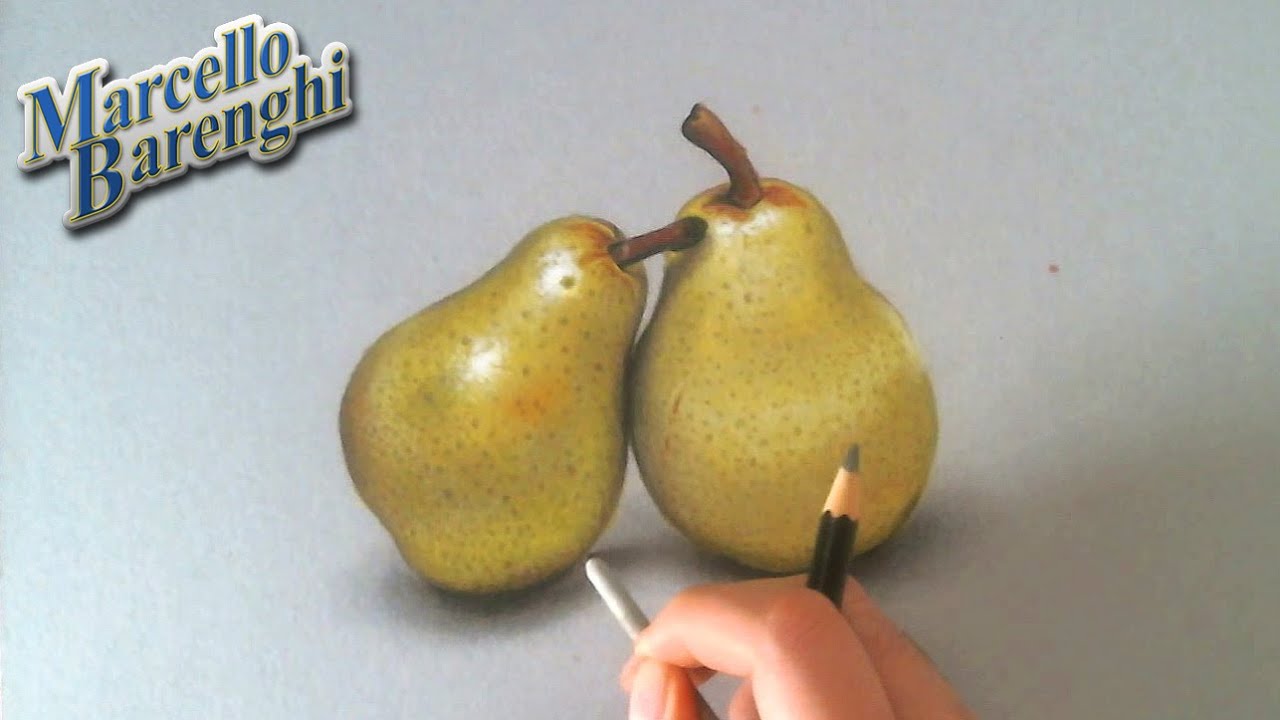 Realistic Pears - Drawing tutorial by Marcello Barenghi  