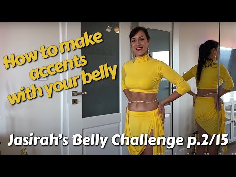 Jasirah Belly Challenge - part 2/15 STOMACH VACUUM, BELLY ROLL, FLUTTER