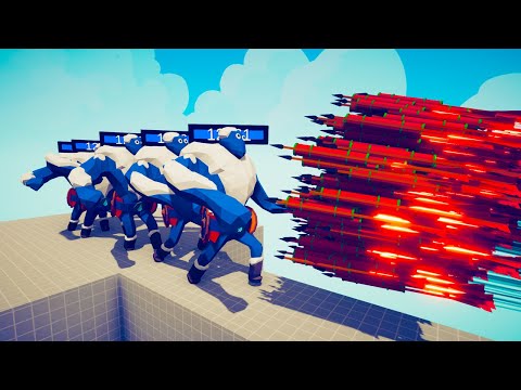 5x ICE GIANTS ARMY vs EVERY GOD - Totally Accurate Battle Simulator TABS