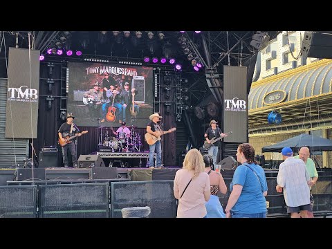 Tony Marques Band Playing at Fremont Street Experience in Las Vegas