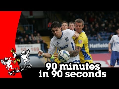 Bury 2-0 Exeter City - 90 minutes in 90 seconds (5/4/14)