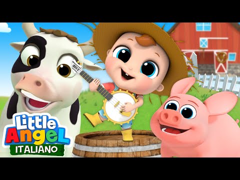 Nella Vecchia Fattoria 🦁🐯 Cartoni Animati & Canzoni Bambini | Little Angel Italiano