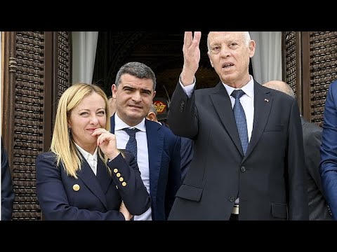 الهجرة غير الشرعية والطاقة والقضايا المالية على جدول محادثات جورجيا ميلوني وقيس سعيد