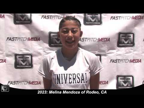 2023 Melina Mendoza Third Base and Outfield Softball Skills Video