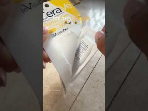 Rating the ceraVe sun stick💐🧸#fypシ゚  #caraVe #￼￼skincare #haul #video #shorts #fall #autumn🎱￼