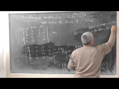 Lectia BAC 59 - Determinant de ordin patru -   Calcul  - Proprietati