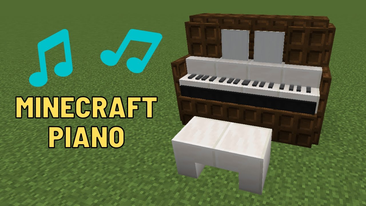 How to Build a Piano in Minecraft I Build Tutorial