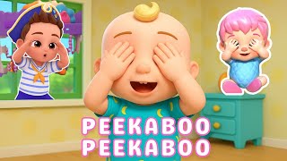 Peekaboo Peekaboo - Hide and Seek | 3D Nursery Rhymes & bedtime songs for kids | Kids Spaceship