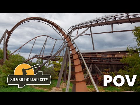Wildfire Front Row POV Silver Dollar City B&M Looping Coaster