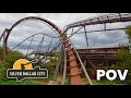 Wildfire Front Row POV Silver Dollar City B M Looping Coaster