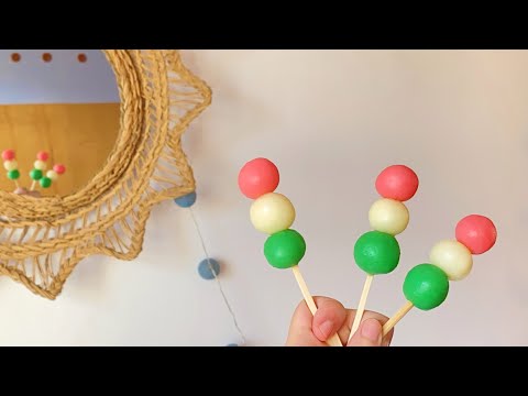 Hanami Dango Milk Balls Recipe 🍡
