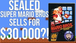 Sealed Super Mario Bros for NES Sells for OVER $30,000?! | RGT 85