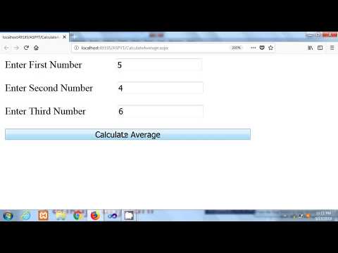 ASP NET 4 | Calculate Average | By Pankaj Panjwani | Hindi