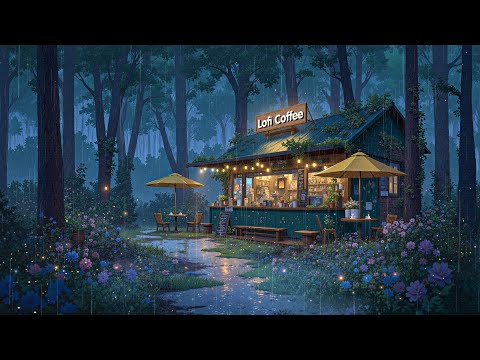 ☔ Rainy Night & A Hot Cup of Coffee ☕ Quiet Moments Alone to Study/Relax/Sleep 💤 with Lofi Coffee ☕