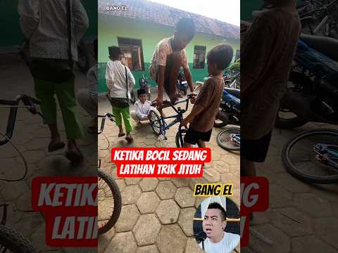 Ketika bocil belajar trik mengecoh lawan saat balapan sepeda #shorts #reactionvideo #react #eldanboy