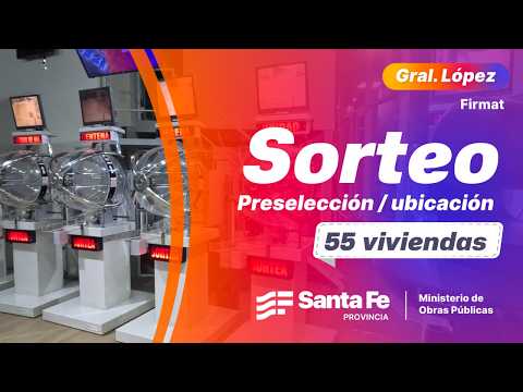 Sorteo de preselección / ubicación de 55 viviendas Firmat