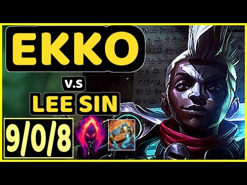 ALBETRAYBER (EKKO) vs LEE SIN - 9/0/8 KDA JUNGLE GAMEPLAY - EUW Ranked GRANDMASTER
