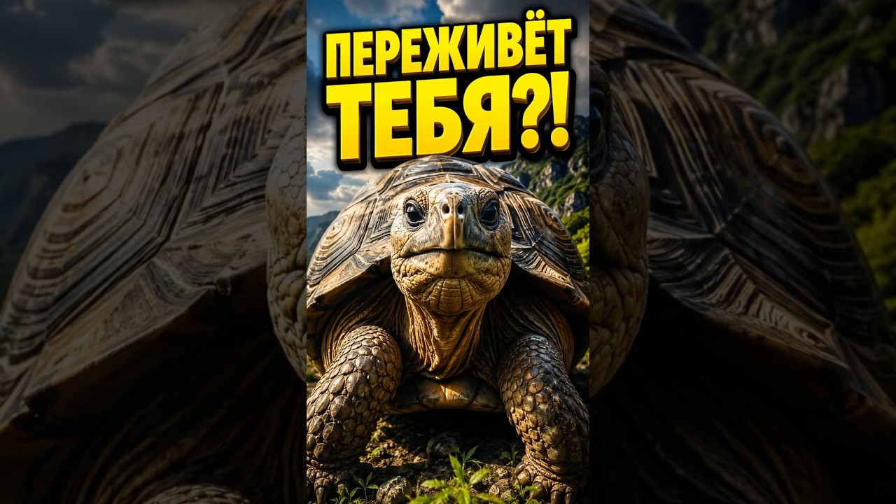 ЭТА ЧЕРЕПАХА МОЖЕТ ПЕРЕЖИТЬ ТЕБЯ 🐢