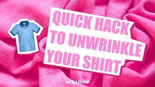 1 Quick Way to Unwrinkle Your Shirt #shorts