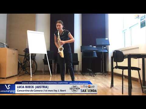 Lucia BOECK plays Concertino da Camera by J. Ibert #adolphesax