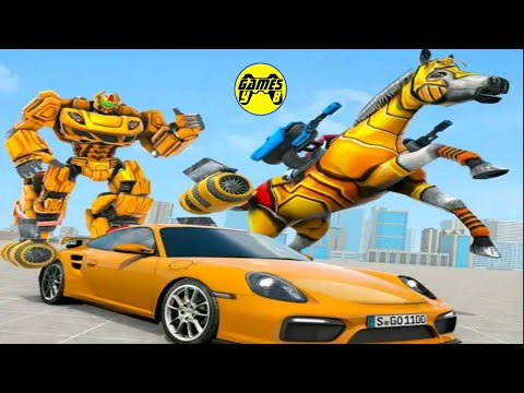 Horse Robot Car Transformation: Robot Car Game 2020 - Android Gameplay FHD