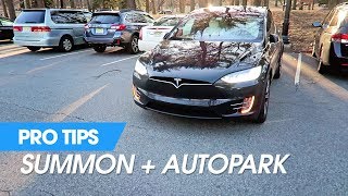 Tesla Pro Tips - Summon (Autopark) or De-Summon