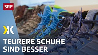 Wanderschuhe im Test: Günstige Produkte schneiden nicht gut ab | 2017 | Kassensturz | SRF