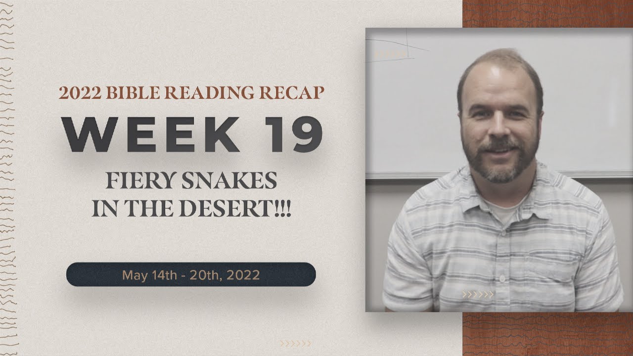 Week 19 Bible Reading Recap