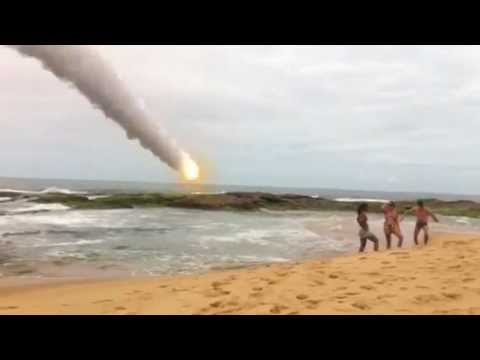 Meteoro caindo na praia