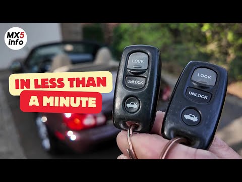 Programming the remote control key fob on the Mazda Miata NB2 and NC