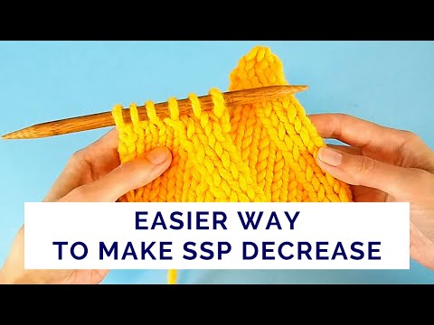 Alternative Way to Make Slip Slip Purl (SSP) Decrease