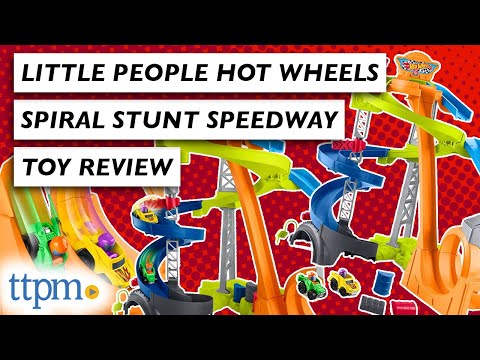 Трек Hot Wheels Fisher-Price Little People Spiral Speedway JDD72 Игровой набор Fisher Гонки по спирали - фото 1 - id-p3067592307