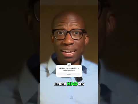 How I SOLD my first screenplay