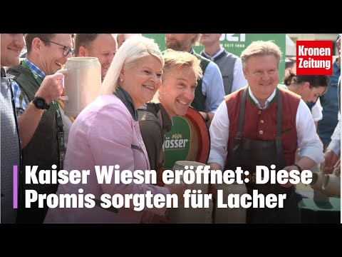 O‘zapft is auf der Kaiser Wiesn: Polster, Knauß & Co. sorgen für Lacher |krone.tv ADABEI