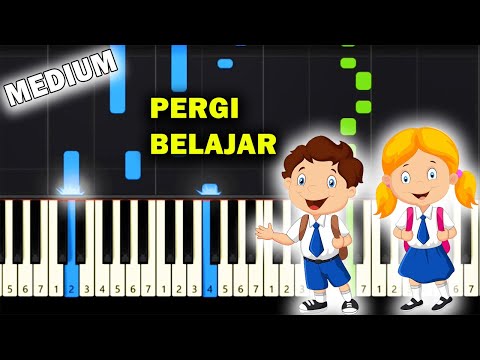 Pergi Belajar - Pelajar Budiman (Piano Tutorial) ~ MEDIUM