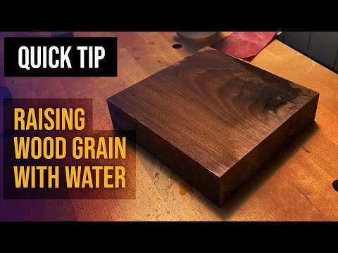Raising Wood Grain with Water